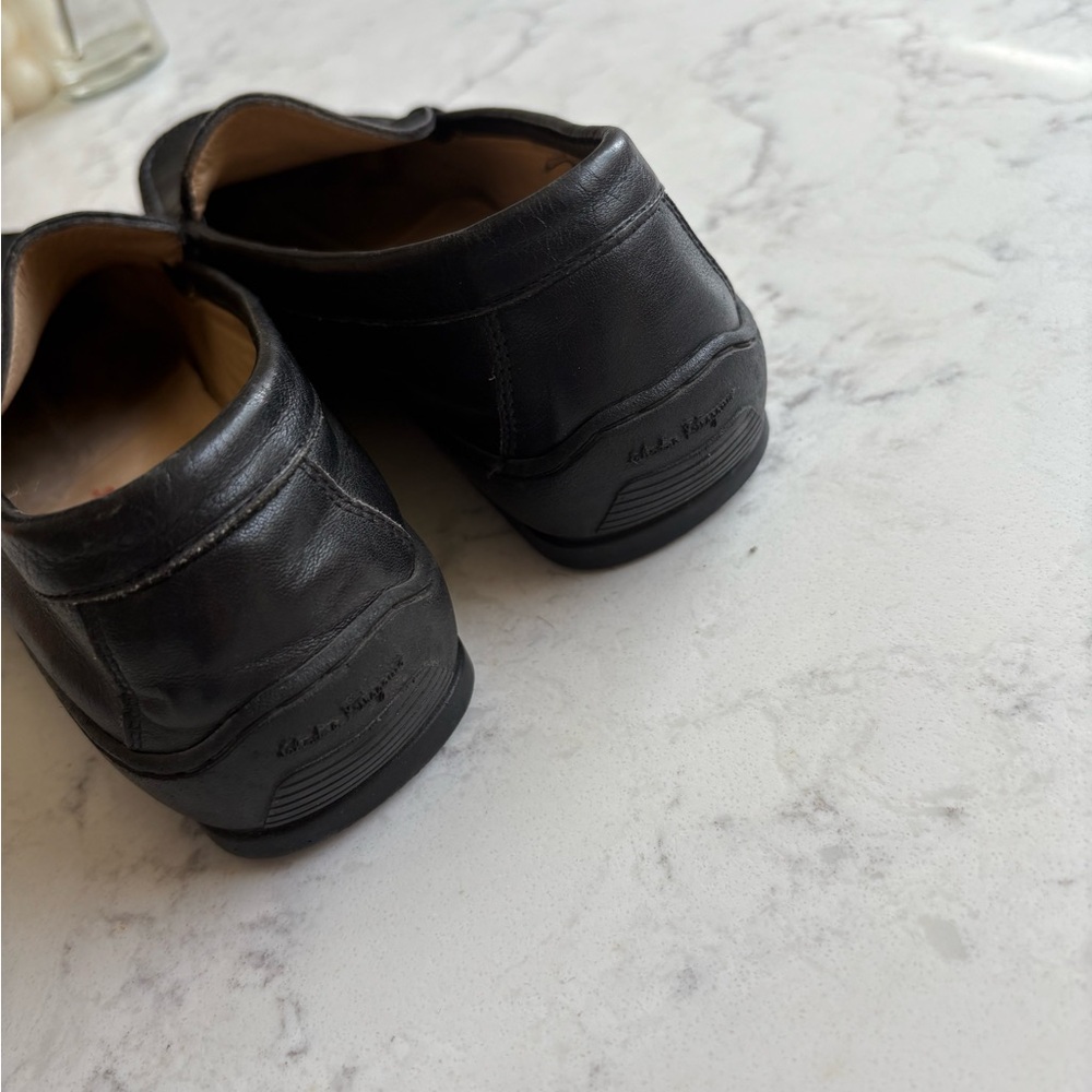 Salvatore Ferragamo Sport Black Leather Tassel Loafers women 8.5 - Picture 5 of 10